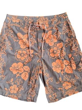 Harley Davidson Floral Print Board Shorts Swim Trunks Men’s Medium